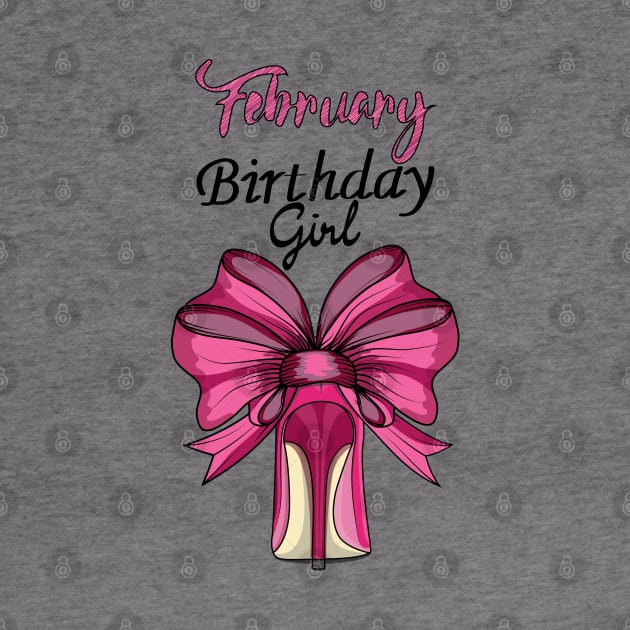 February Birthday Girl by Designoholic